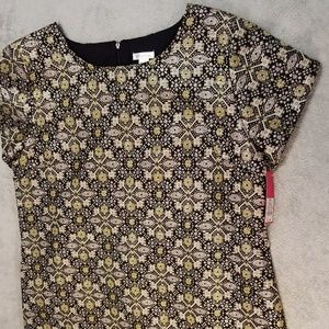 Beautiful metallic brocade shift dress- NWT